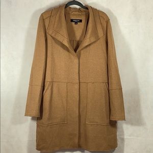 Kenneth Cole Camel Knit Coat
